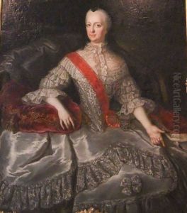 Portrait ofJoanna Elisabeth of Holstein-Gottorp(1712-1760), mother of Catherine the Great by Anna Rosina de Gasc