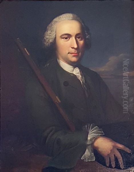 Bildnis Abraham Steck (1726-1807), Gutsbesitzer in Zimmerwald, Stubenschreiber derGesellschaft zu Mittellowen, Bauamtsschreiber, Siechenhausverwalter 1789. - view 1