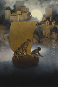 Wynken, Blynken, and Nod by Maxfield Parrish
