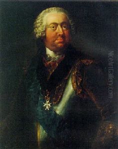 Portrait of Moritz Carl Graf zu Lynar wearing the Order of Saint John and Malta