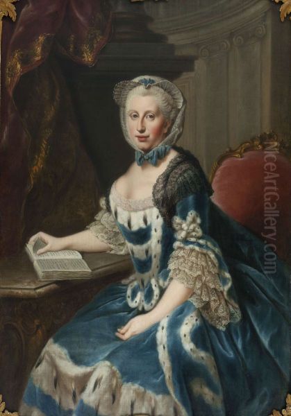 Portrait ofPrincess Augusta of Great Britain(1737-1813), wife ofCharles William Ferdinand, Duke of Brunswick-Wolfenbuttel - view 1