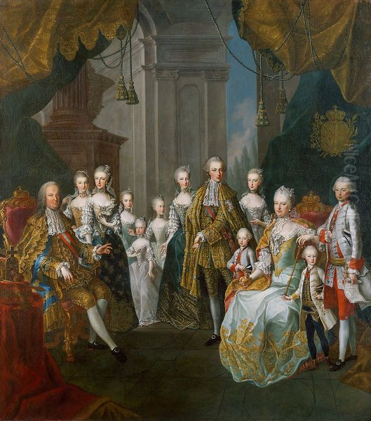 Franz I. Stephan und Maria Theresia mit elf Kindern - view 1