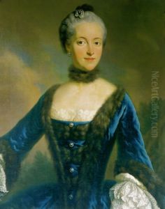 Portrait of Maria Josepha of Bavaria (1739-1767) by Martin Van Meytens