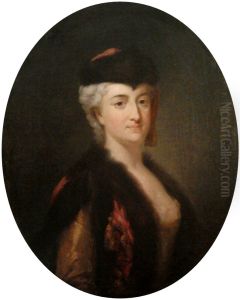 Portrait of Konstancja Czartoryska in Polish costume. by Marcello Bacciarelli
