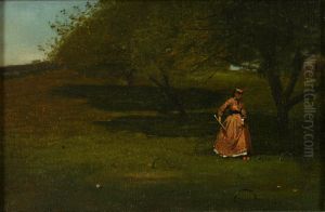 Croquet Player by Winslow Homer