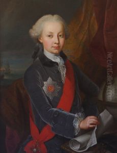 Bildnis Peter Friedrich Ludwig von Holstein-Gottorf. by Jakob Emanuel Handmann