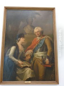 Portrait of Stanislaw Poniatowski and Konstancja Czartoryska (parents of King Stanislaw II August) by Marcello Bacciarelli