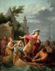 Caesar's remorse at the death of Pompey.