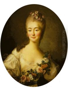 Portrait de la comtesse Du Barry en Flore by Francois-Hubert Drouais