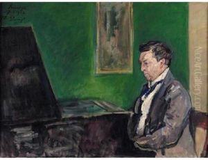 Conrad Ansorge am Klavier