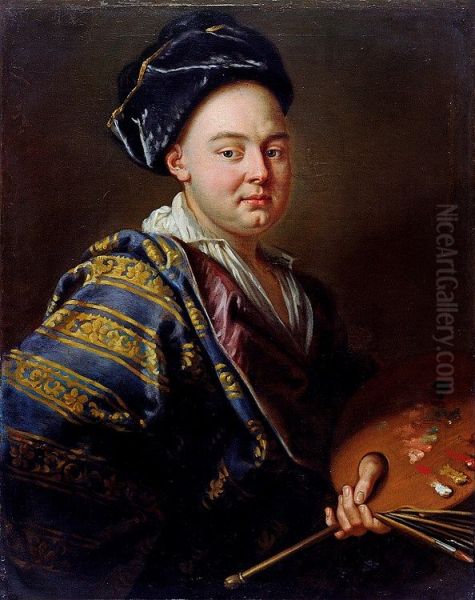 Selbstbildnis mit Turban. - view 1