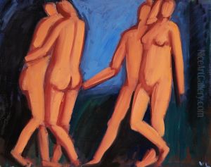 Composition with figures. by Vilhelm Lundstrom