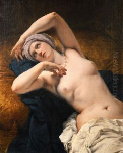 Odalisque in her sleep by Francesco Hayez