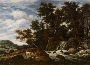 The Cascade by Jacob Salomonsz van Ruysdael
