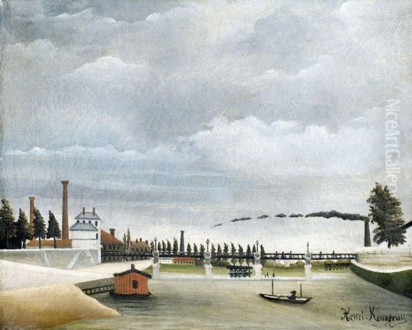 Vue de la passerelle de Passy (bords de la Seine) - view 1