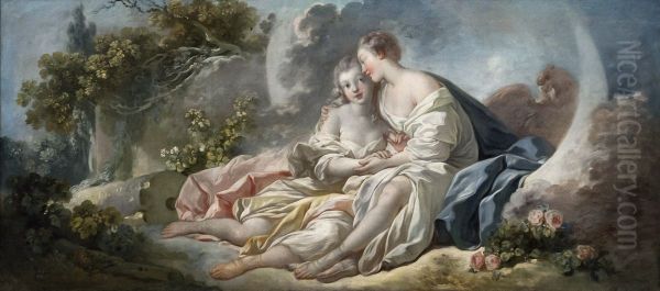 Jupiter sous les traits de Diane, seduisant Callisto - view 1