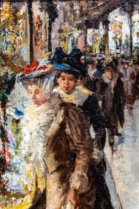 Damen beim Einkaufen by Frans Helfferich
