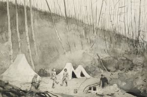 Camp in Canada by Winslow Homer