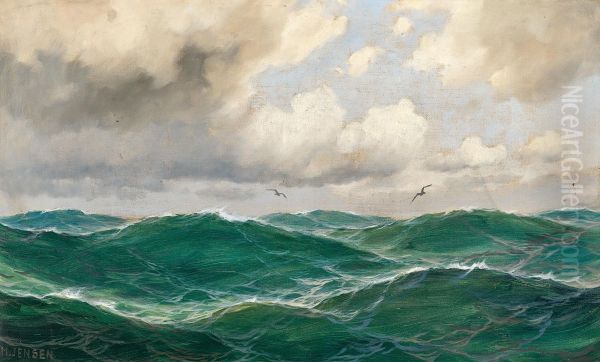 A seascape with seagulls - view 1