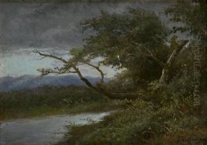 Paesaggio Con Ruscello by Francesco Capuano