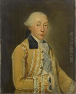Portrait deLouis Francois Joseph, Prince of Contien habit de chasse by Auguste de Chatillon