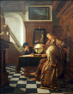 Geographers at Work by Cornelis De Man