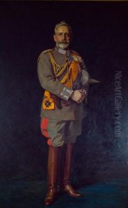 Keizer Wilhelm II in generaalsuniform by Alfred Schwarz