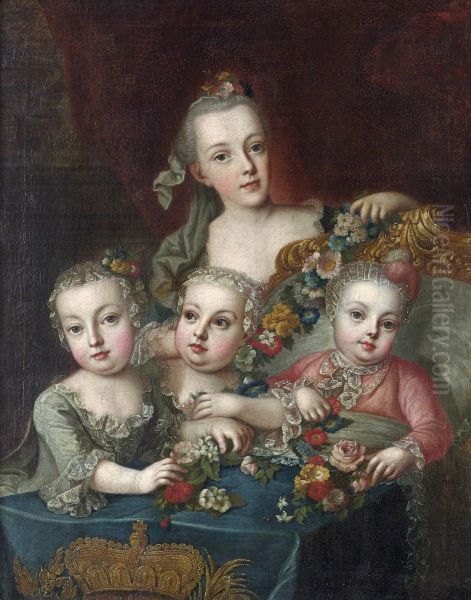 Portrait of the children of the Austrian Empress Maria Theresa - view 1