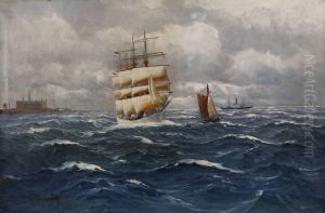 Four-master on the high seas