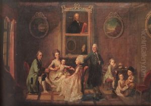 Bildnis der Familie des Samuel Kirchberger (1735-1786). Bildnis der Familie des Samuel Kirchberger (1735-1786).