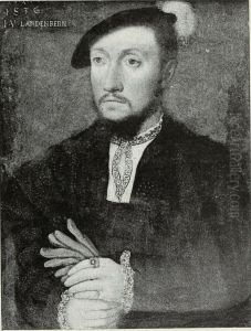 Portrait of Landenberger, a young Swiss Nobleman by Hans Holbein the Younger