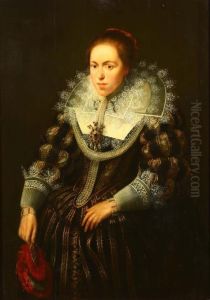 Portrait of a woman by Paulus Moreelse