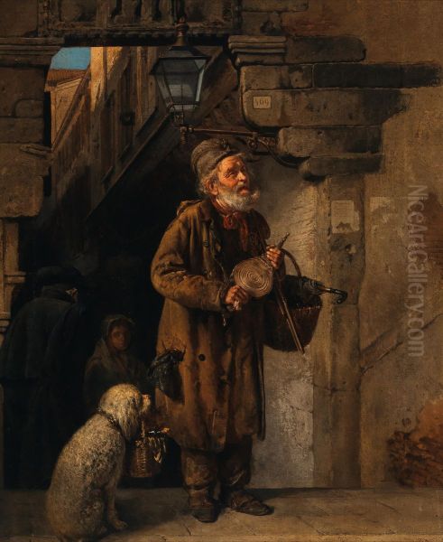A lamplighter and his little friend - view 1