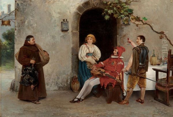 A visit from the friar - view 1