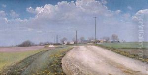 Spring Day near Kallerup. Sunshine. by Laurits Andersen Ring