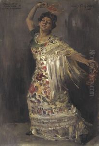 Portrat Tilla Durieux als spanische Tanzerin by Lovis (Franz Heinrich Louis) Corinth