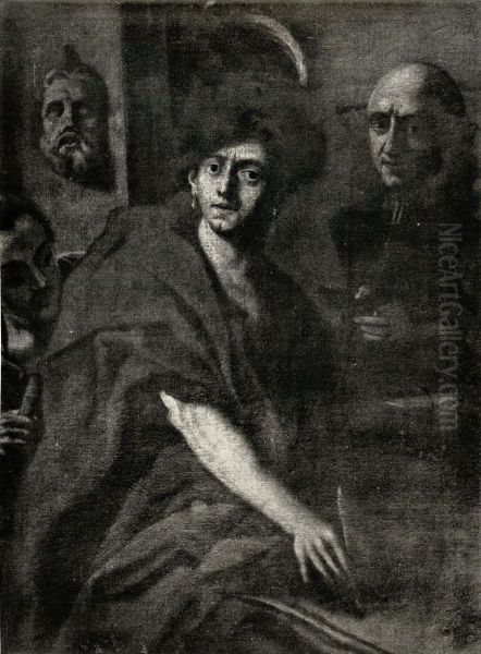 Self-Portrait with his Father and Brother - view 1