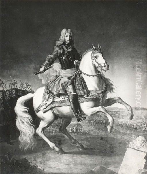 Equestrian portrait of Jean-Philippe-Eugene de Merode-Westerloo - view 1