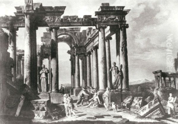 The Discovery of Belisarius among ancient ruins. - view 1