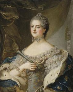 Elisabeth-Alexandrine de Bourbon, Mademoiselle de Sens(1705-1765) by Jean-Marc Nattier