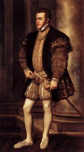 Portrait of Philip II of Spain by Titianand workshop