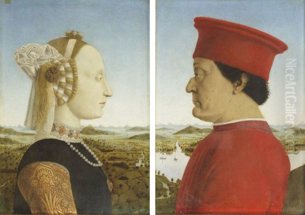 Portraits of the Duke and Duchess of Urbino, Federico da Montefeltro and Battista Sforza - view 1