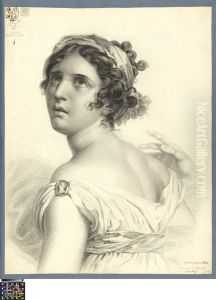 half-figure of Corinne by Johannes du Burck