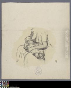 half-figure of a breastfeeding woman by Rembrandt