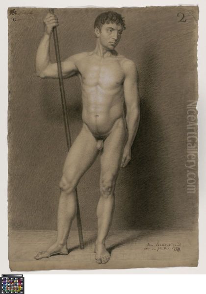 standing male nude - view 1