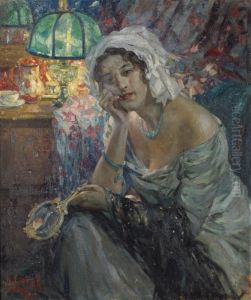 Femme Au Miroir by Ulisse Caputo