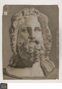bust of Zeus of Otricoli by Louis Huyghe