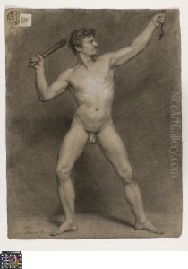 standing male nude holding a bat standing male nude holding a bat