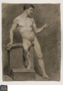 seated male nude seated male nude