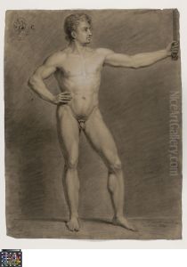 standing male nude